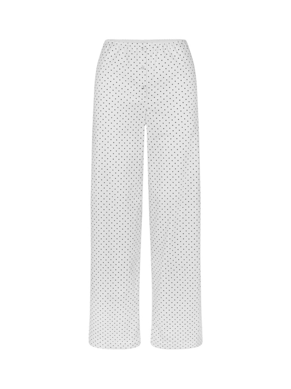 Skims COTTON POPLIN Sleep Straight Leg Pants Onyx Dot Print size medium